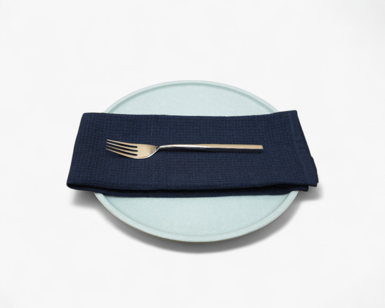 blue napkin