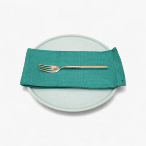 teal napkin